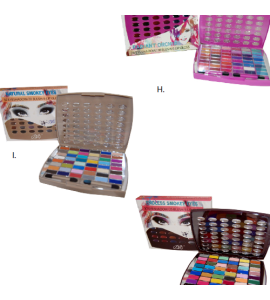 BR 48 Eyeshadow/ 6 Lip Gloss/ 4 Blush/ Dimensions: 12.4Lx 6.4Wx2.1H (JC130-1, JC130-2)