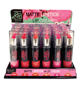 Matte Lipstick & Lip Cream (MG112) Malibu Glitz (one piece)